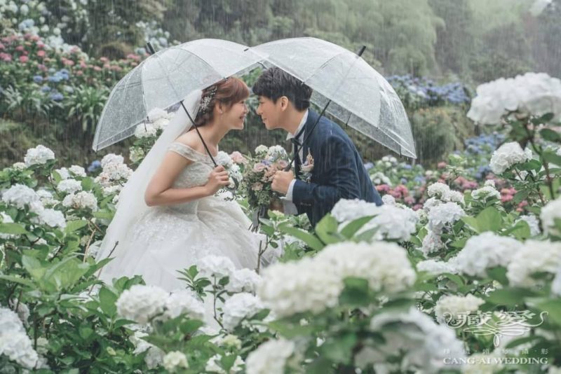 拍婚紗遇到下雨天怎麼辦? 藏愛婚紗 雨中婚紗