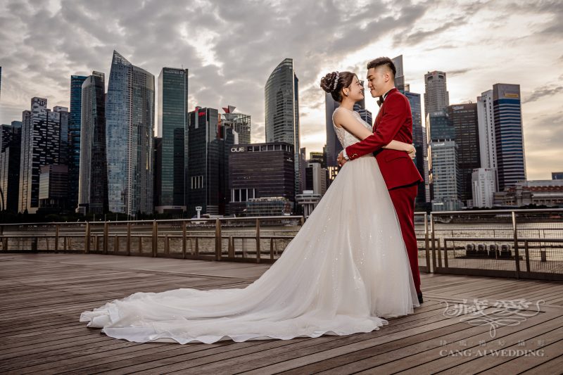 美式婚紗 現代都市風