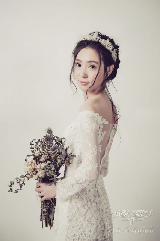 短髮新娘髮型 中長髮婚禮造型