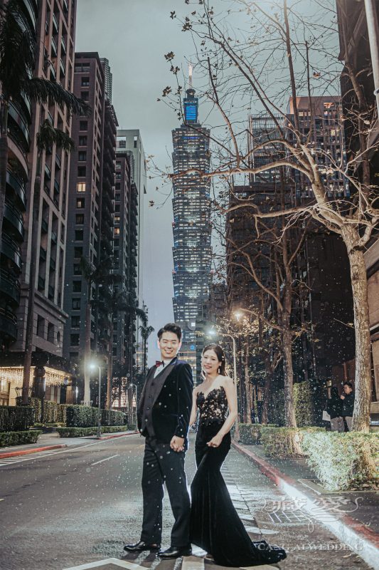 美式婚紗 現代都市風