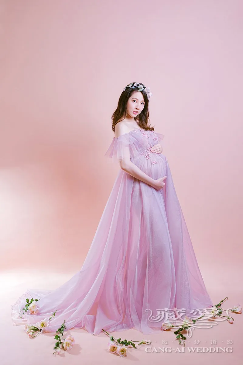 藏愛婚紗-一個人承載著兩個人的心跳與生命，溫柔且堅強著｜孕婦照｜孕婦寫真