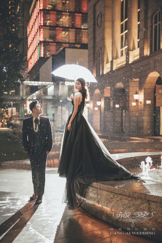 拍婚紗遇到下雨天怎麼辦? 藏愛婚紗 雨中婚紗