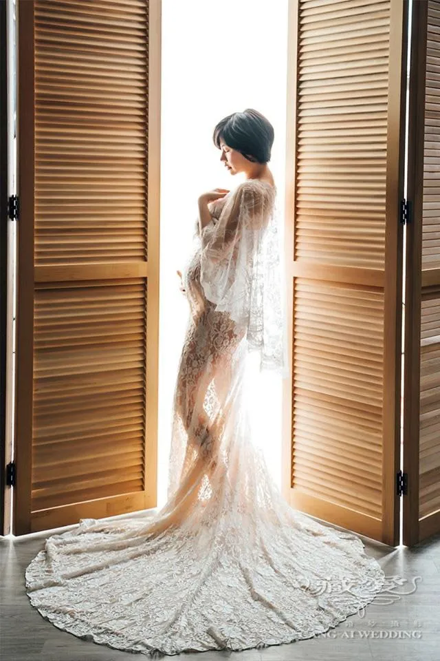 藏愛婚紗-一個人承載著兩個人的心跳與生命，溫柔且堅強著｜孕婦照｜孕婦寫真