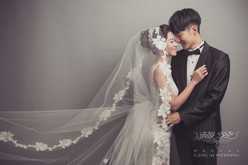 美式婚紗 白棚